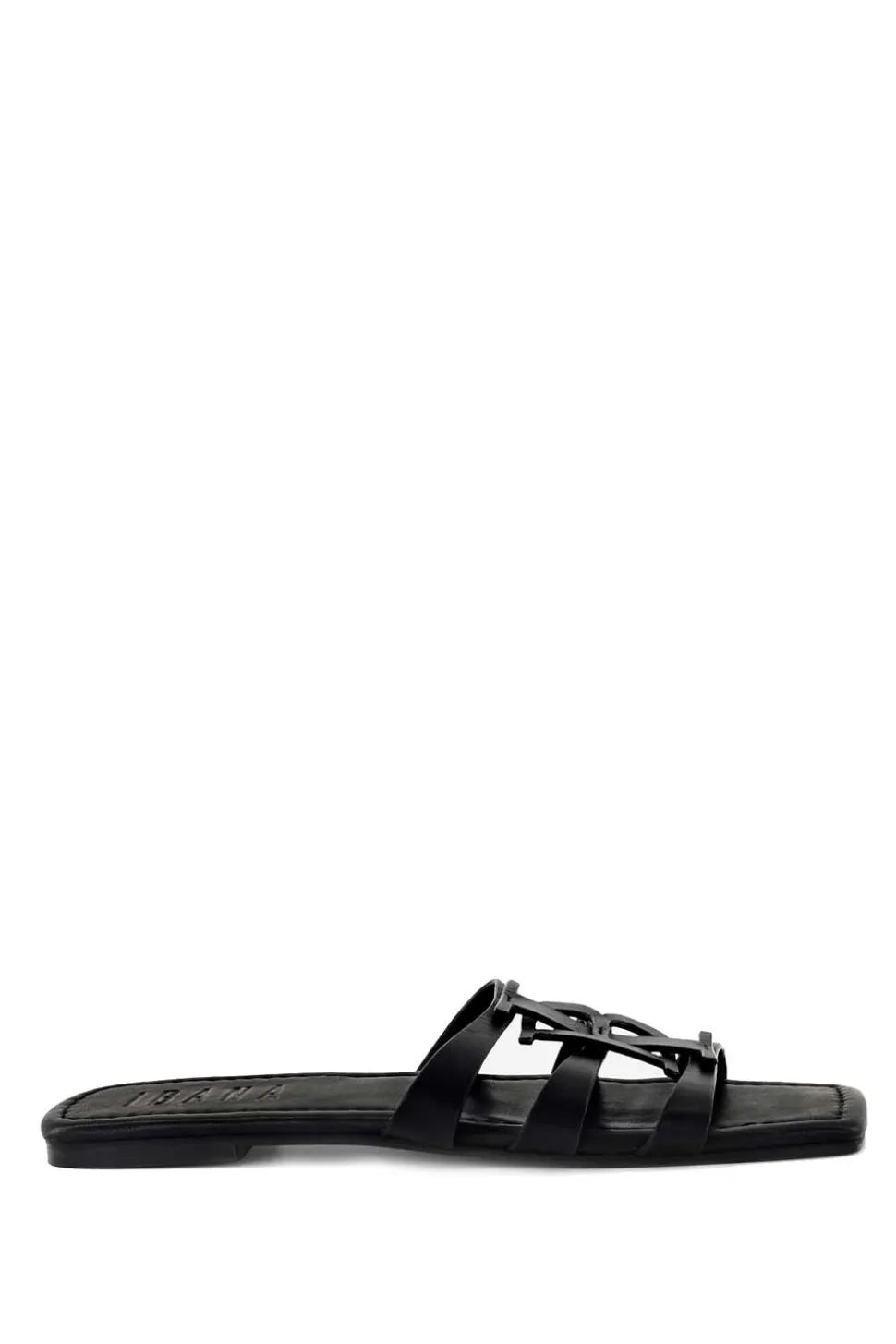 Slipper With Logo Annabel | Black... | Ibana | Little Soho