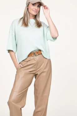 Soft Alpaca Blend Sweater Hiaru | Green... | Dante 6 | Little Soho