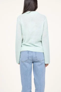 Soft Alpaca Blend Sweater Kenza | Green... | Dante 6 | Little Soho