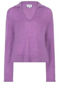 Soft Alpaca Blend Sweater Kenza | Purple... | Dante 6 | Little Soho
