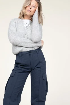 Soft Alpaca Cardigan Vitow | Grey... | American Vintage | Little Soho