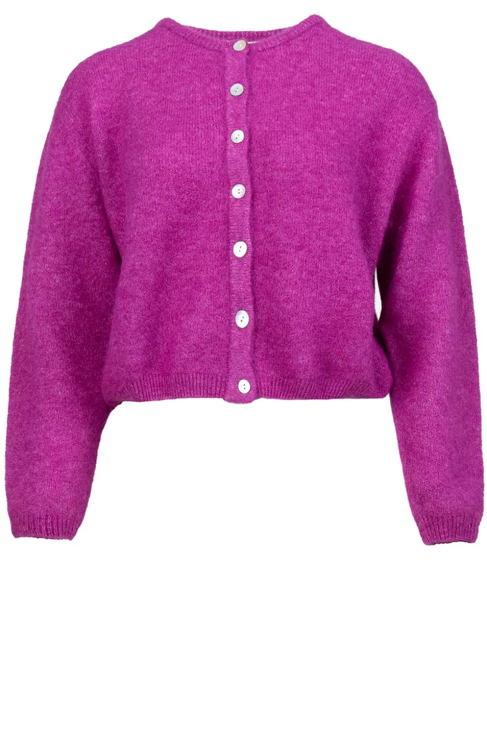 Soft Alpaca Cardigan Vitow | Purple... | American Vintage | Little Soho