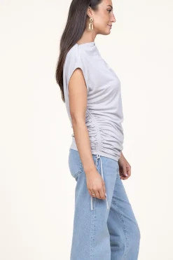 Soft Asymmetrical Modal Mix Top Elin | Natural... | Dante 6 | Little Soho