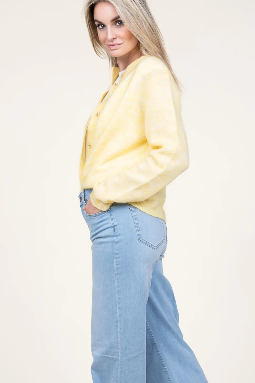 Soft Cardigan Brooke | Yellow... | Second Female | Little Soho