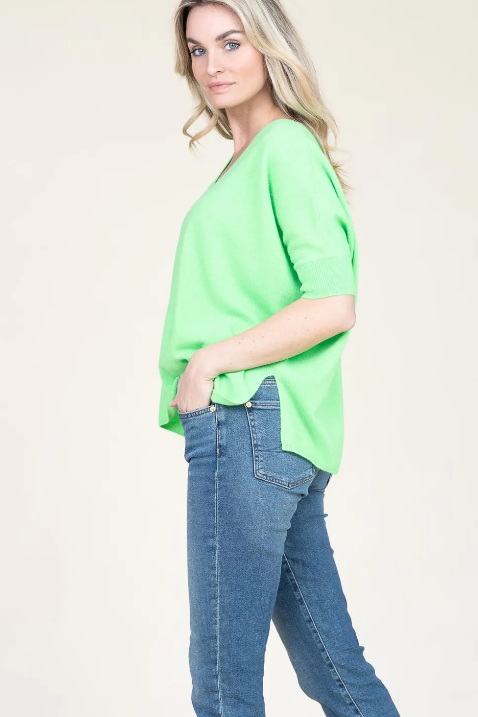 Soft Cashmere Sweater Kate | Green... | Absolut Cashmere | Little Soho