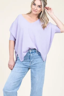 Soft Cashmere Sweater Kate | Purple... | Absolut Cashmere | Little Soho