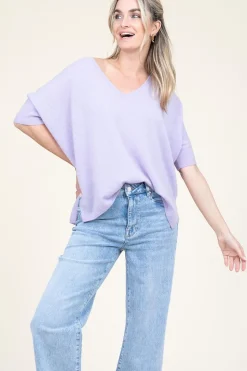 Soft Cashmere Sweater Kate | Purple... | Absolut Cashmere | Little Soho