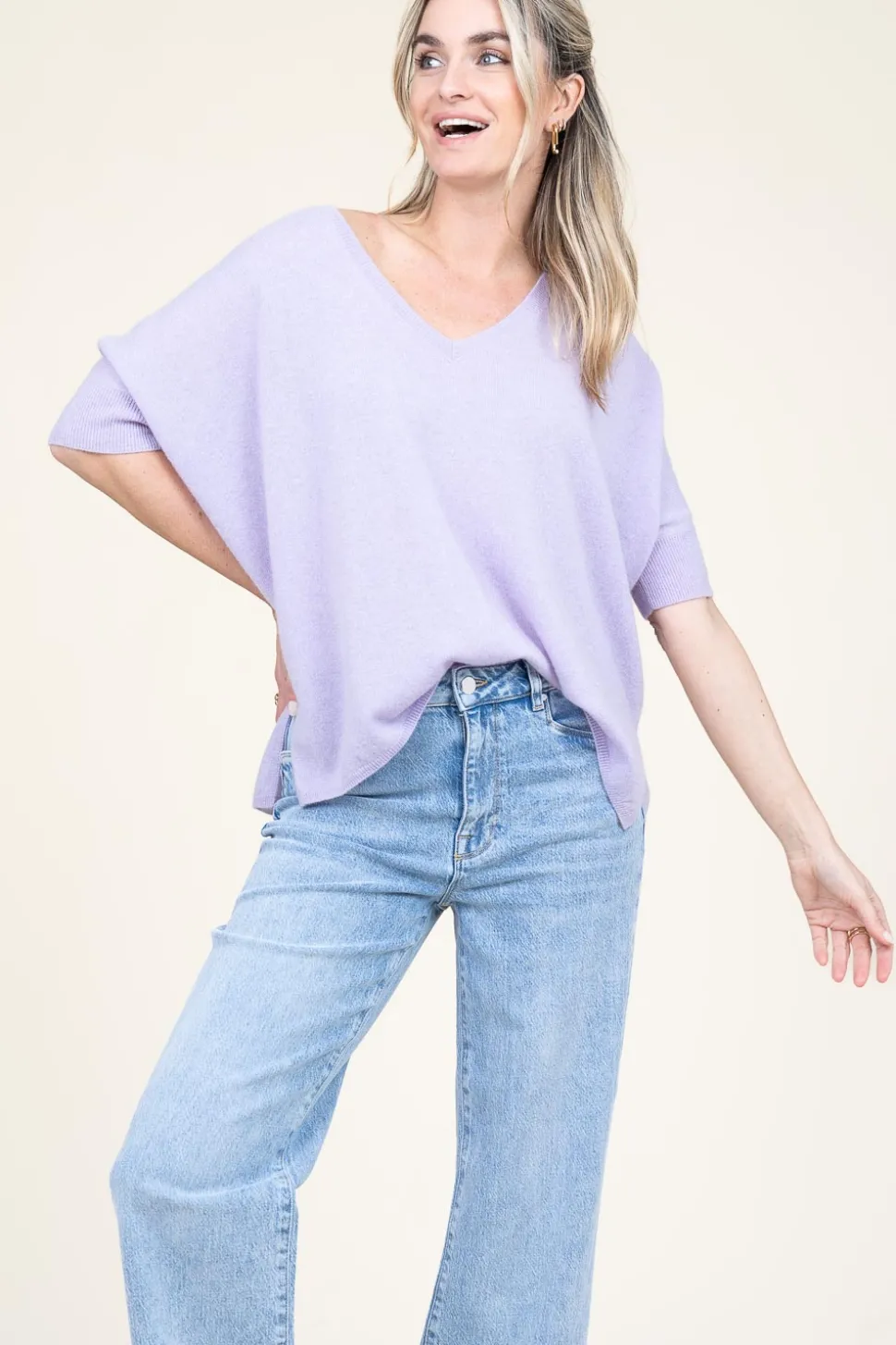 Soft Cashmere Sweater Kate | Purple... | Absolut Cashmere | Little Soho