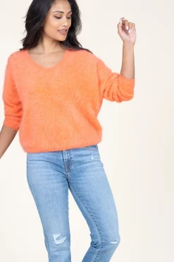 Soft Cashmere Sweater Soeli | Orange... | Absolut Cashmere | Little Soho
