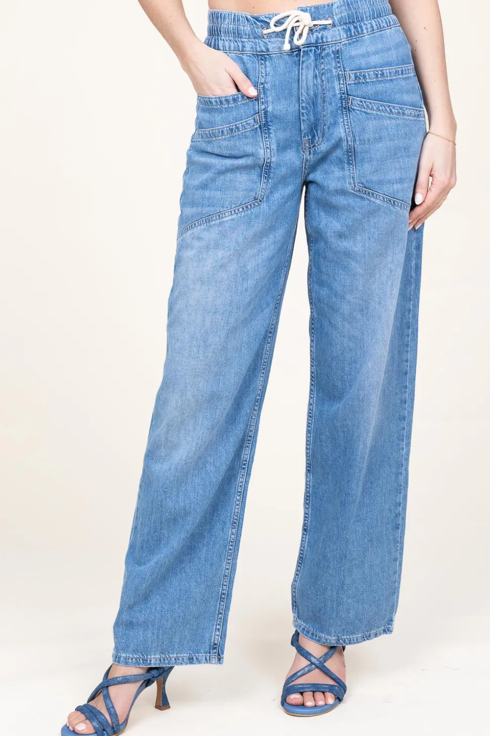Soft Cotton Jeans Mima | Blue... | Ba&Sh | Little Soho