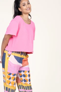 Soft Cropped Top Hapylife | Pink... | American Vintage | Little Soho