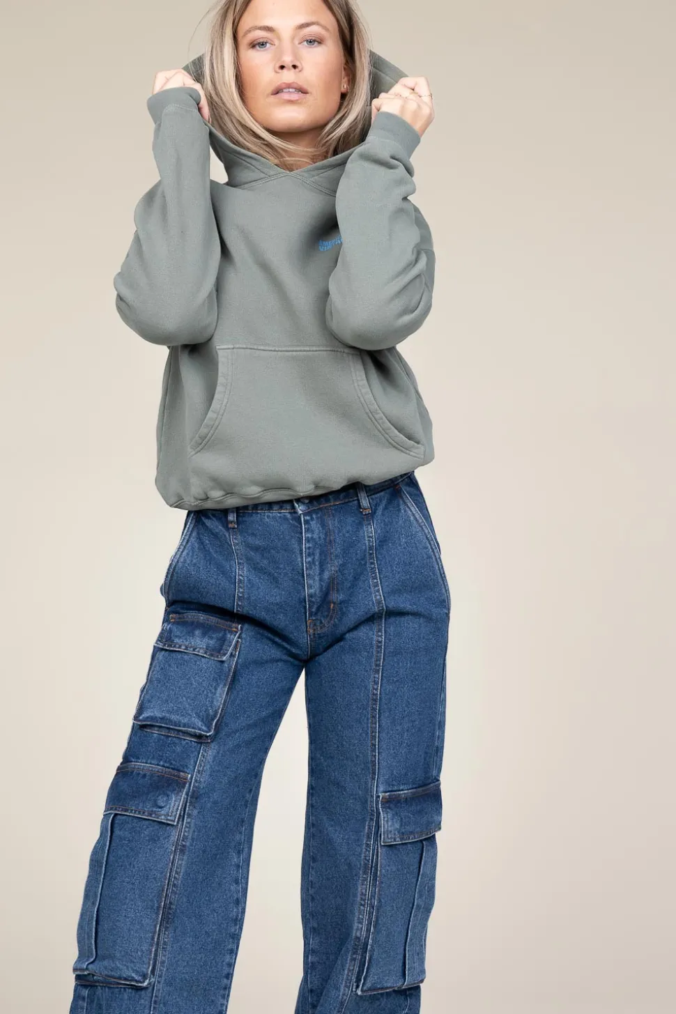 Soft Fleece Hoodie Izubird | Green... | American Vintage | Little Soho