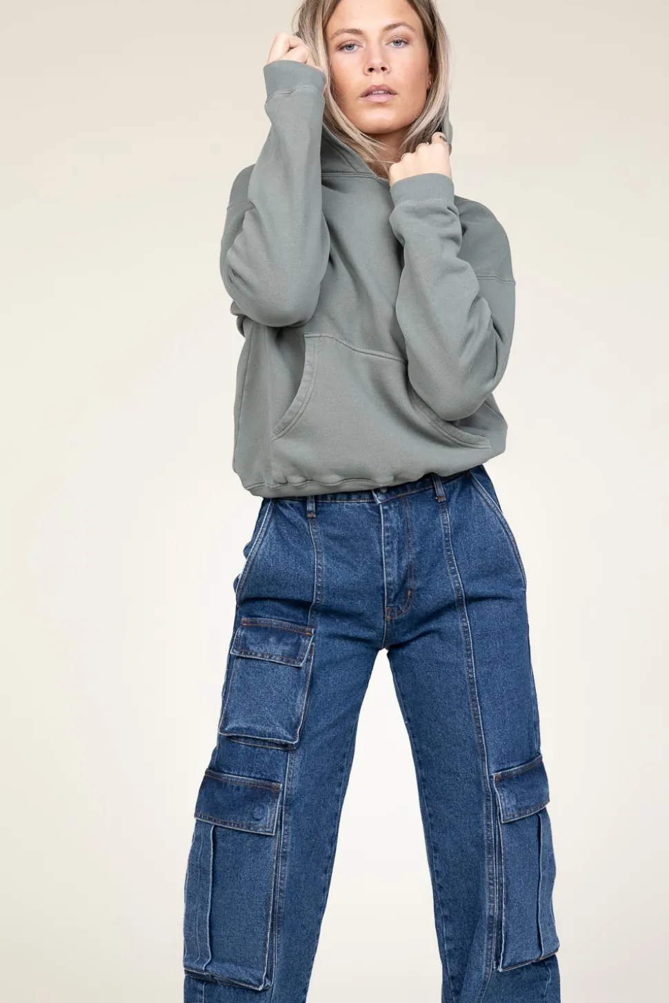Soft Fleece Hoodie Izubird | Green... | American Vintage | Little Soho