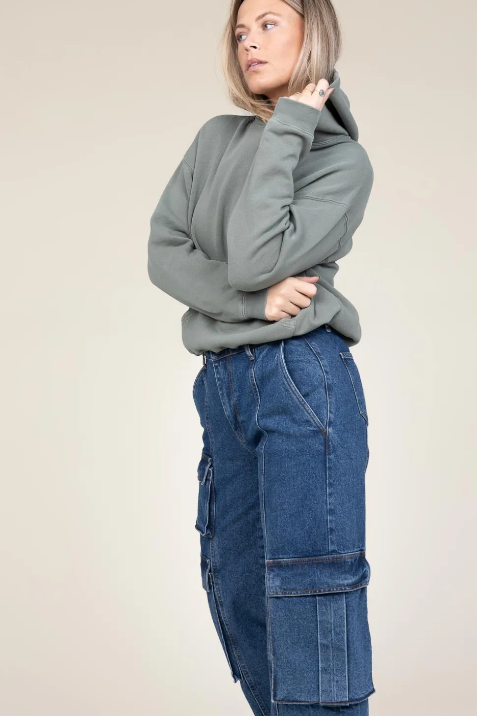 Soft Fleece Hoodie Izubird | Green... | American Vintage | Little Soho