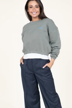 Soft Fleece Sweater Izubird | Green... | American Vintage | Little Soho