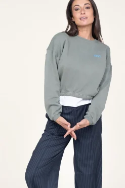 Soft Fleece Sweater Izubird | Green... | American Vintage | Little Soho