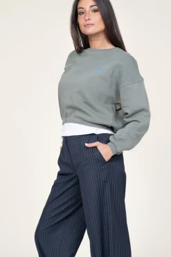 Soft Fleece Sweater Izubird | Green... | American Vintage | Little Soho