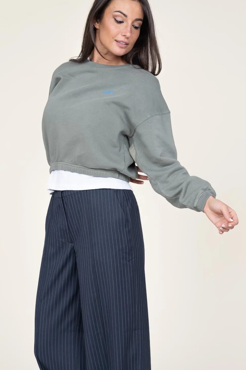 Soft Fleece Sweater Izubird | Green... | American Vintage | Little Soho