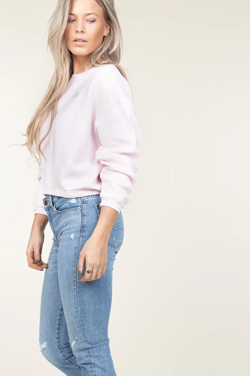 Soft Fleece Sweater Izubird | Pink... | American Vintage | Little Soho