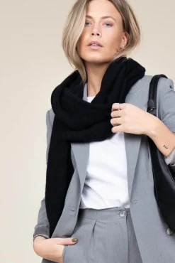 Soft Knitted Scarf Evy | Black... | Knit-Ted | Little Soho