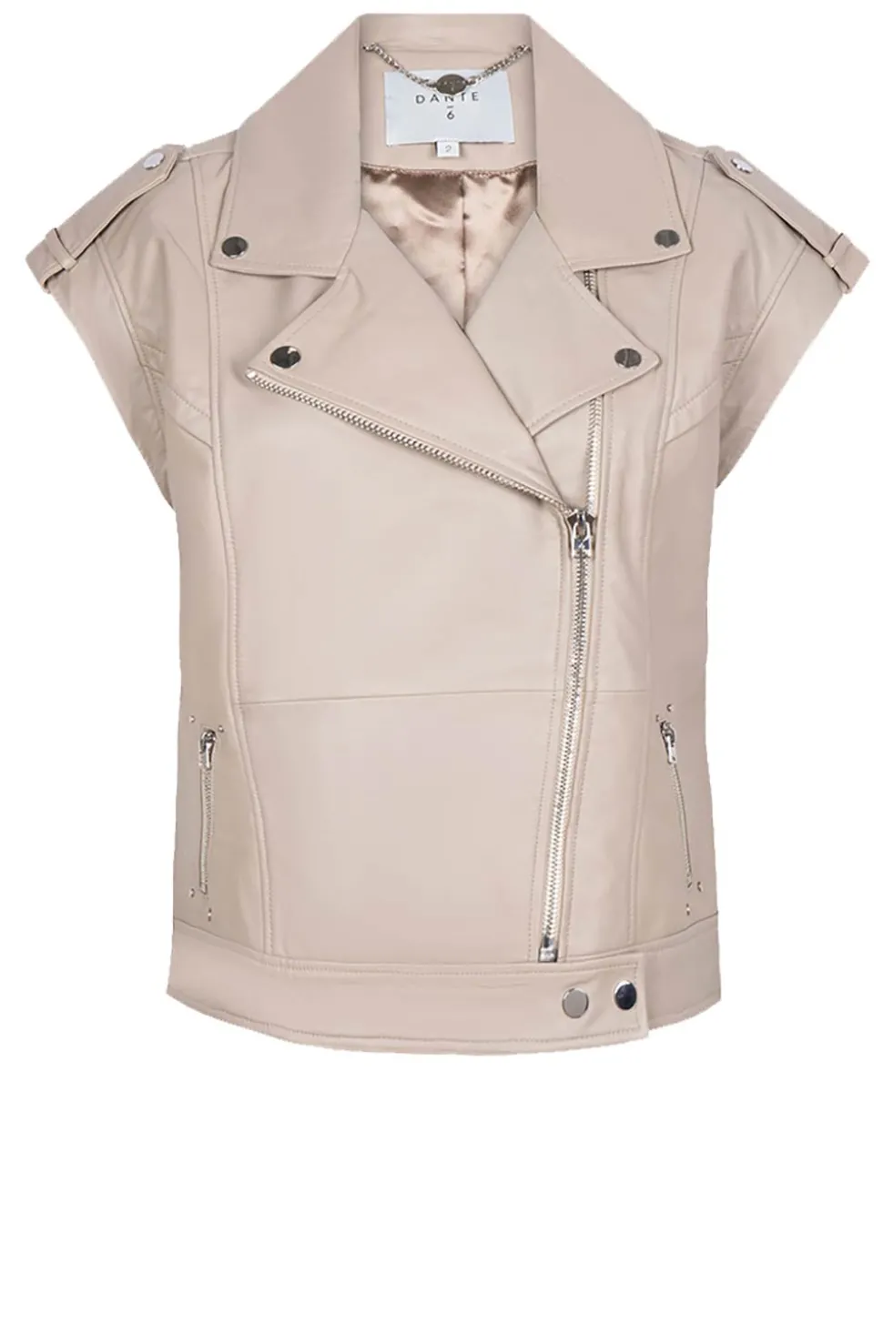 Soft Leather Waistcoat Harley | Natural... | Dante 6 | Little Soho