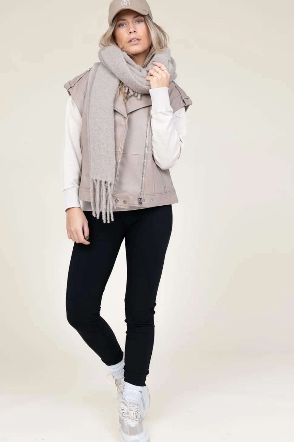 Soft Leather Waistcoat Harley | Natural... | Dante 6 | Little Soho