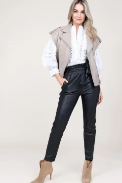 Soft Leather Waistcoat Harley | Natural... | Dante 6 | Little Soho