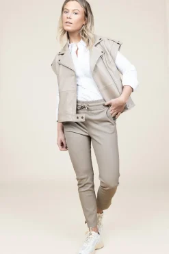 Soft Leather Waistcoat Harley | Natural... | Dante 6 | Little Soho