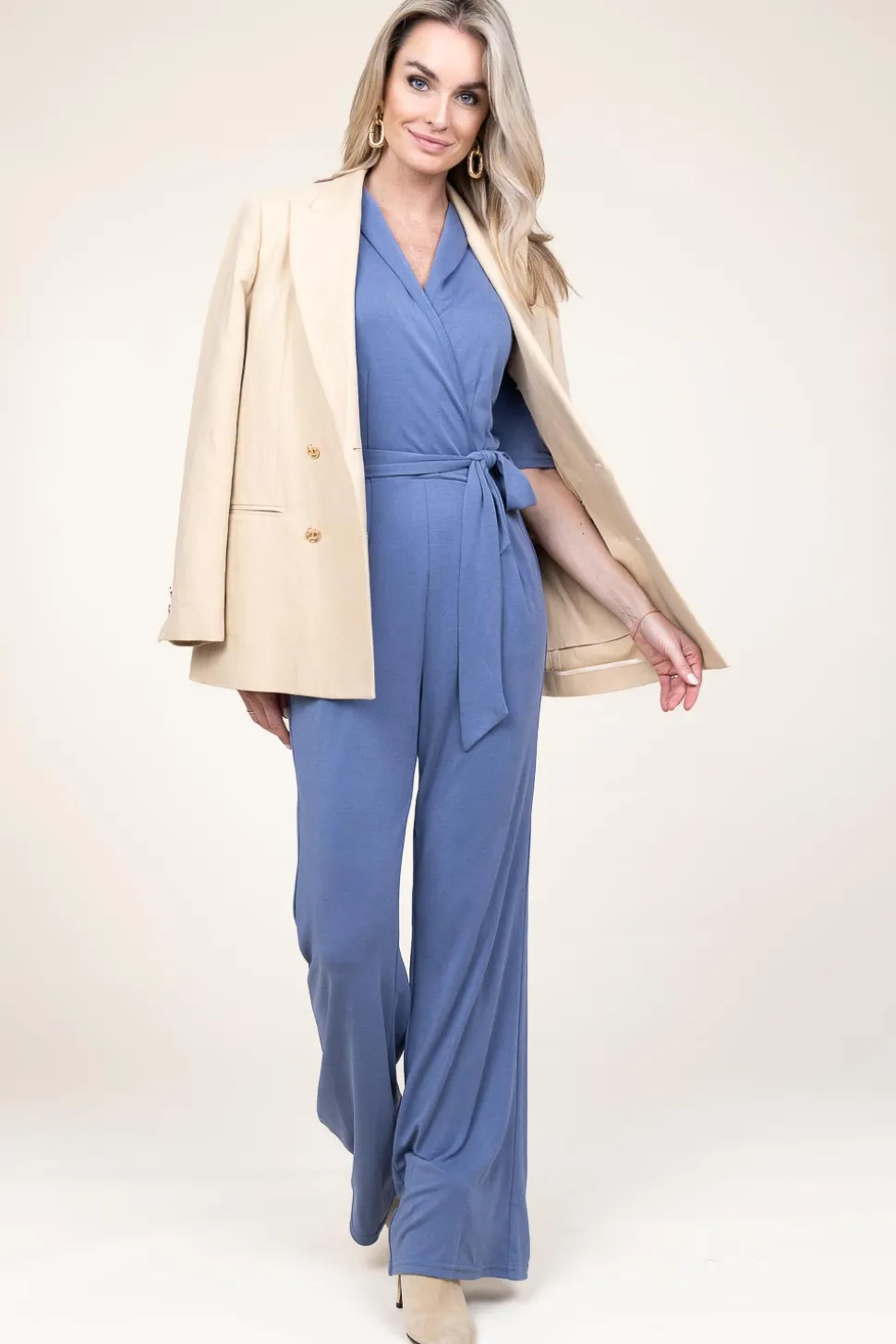 Soft Modal Jumpsuit Rodas | Blue... | Aaiko | Little Soho
