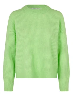 Soft Mohair Ribbed Sweater Brooke | Green... | Second Female | Little Soho