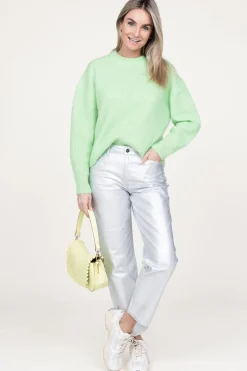 Soft Mohair Ribbed Sweater Brooke | Green... | Second Female | Little Soho