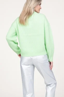 Soft Mohair Ribbed Sweater Brooke | Green... | Second Female | Little Soho