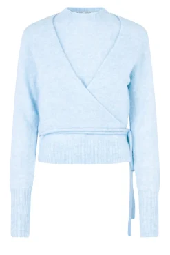 Soft Mohair Wrap Sweater Brookline | Blue... | Second Female | Little Soho
