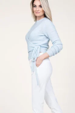 Soft Mohair Wrap Sweater Brookline | Blue... | Second Female | Little Soho