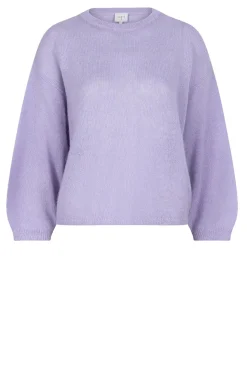 Soft Openback Alpaca Sweater Ullysa | Purple... | Dante 6 | Little Soho