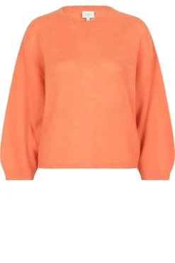 Soft Openback Alpaca Sweater Ullysa | Orange... | Dante 6 | Little Soho