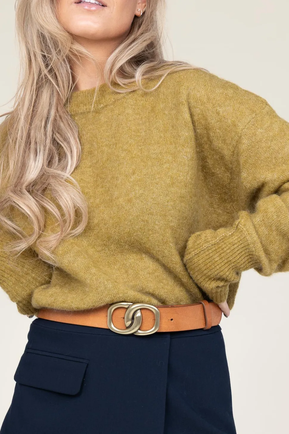Soft Oversized Alpaca Sweater Vitow | Green... | American Vintage | Little Soho