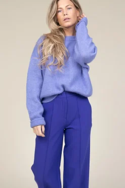 Soft Oversized Alpaca Sweater Vitow | Purple... | American Vintage | Little Soho