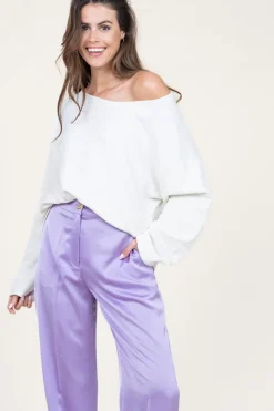 Soft Oversized Sweater Hapylife | White... | American Vintage | Little Soho