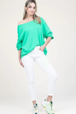 Soft Oversized Sweater Hapylife | Green... | American Vintage | Little Soho