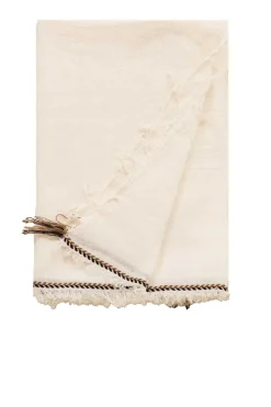 Soft Scarf With Frills Saar | Natural... | Moment Amsterdam | Little Soho