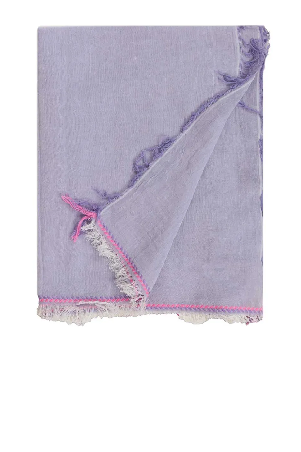 Soft Scarf With Frills Saar | Purple... | Moment Amsterdam | Little Soho