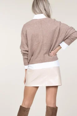 Soft Sweater Damsville | Brown... | American Vintage | Little Soho