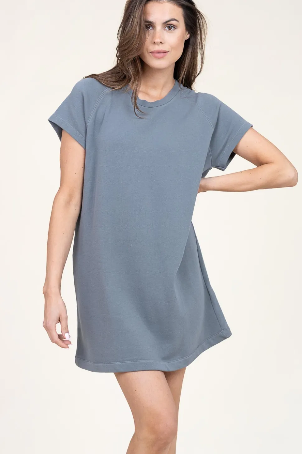 Soft Sweater Dress Hapylife | Grey... | American Vintage | Little Soho