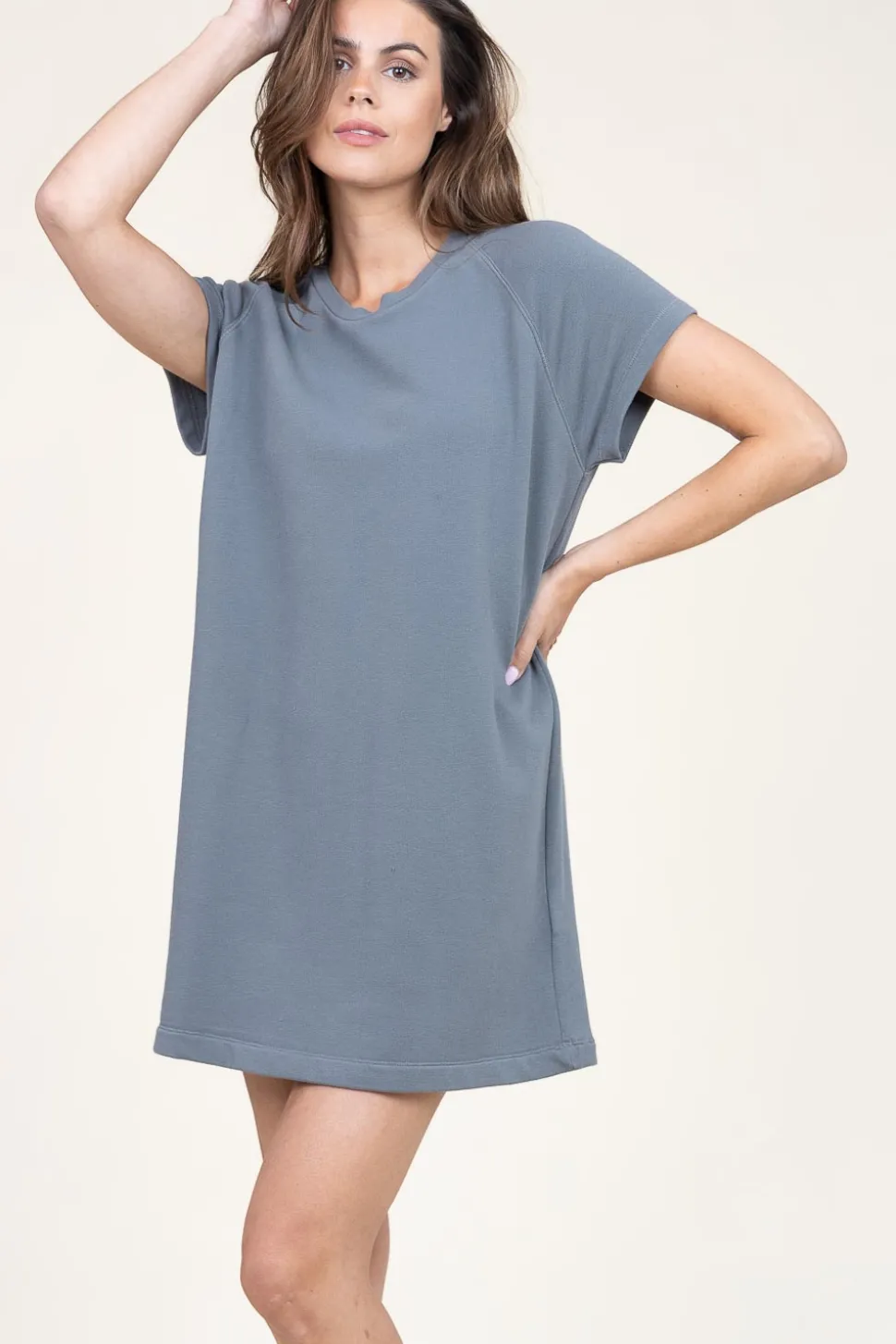 Soft Sweater Dress Hapylife | Grey... | American Vintage | Little Soho