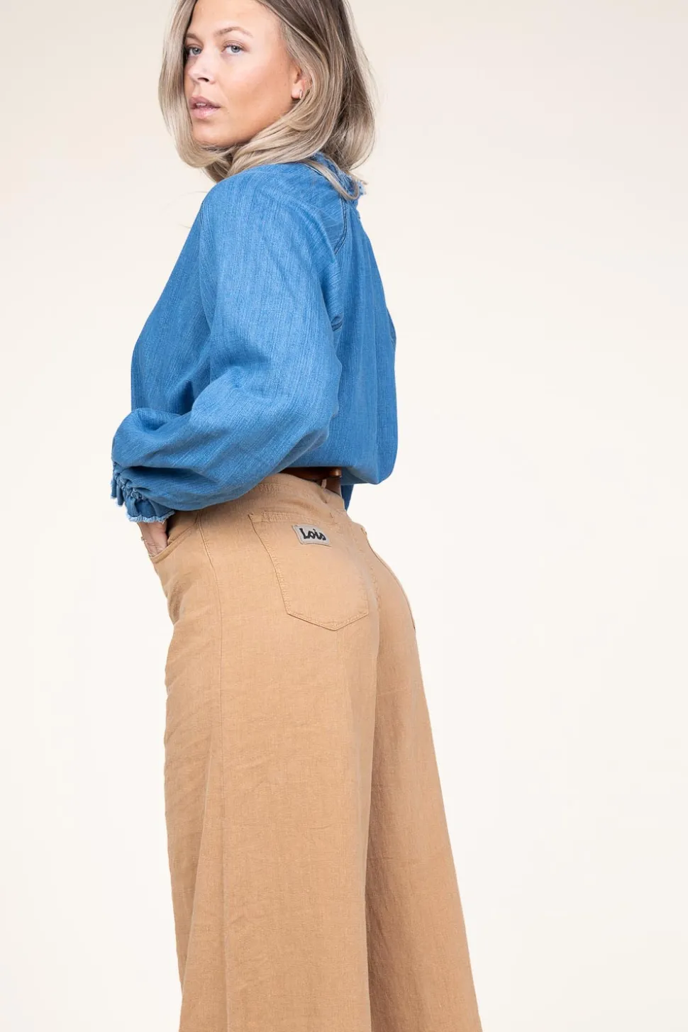 Soft Tencel Denim Top Leah | Blue... | Dante 6 | Little Soho