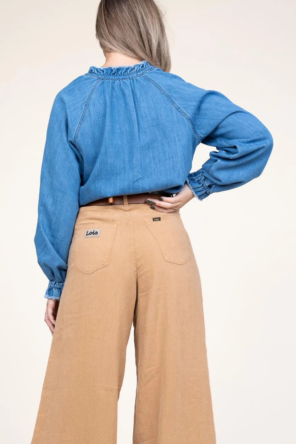 Soft Tencel Denim Top Leah | Blue... | Dante 6 | Little Soho