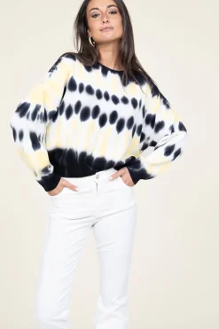Soft Tie-Dye Sweater Tutti | Yellow... | Ba&Sh | Little Soho