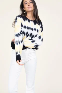 Soft Tie-Dye Sweater Tutti | Yellow... | Ba&Sh | Little Soho