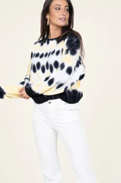 Soft Tie-Dye Sweater Tutti | Yellow... | Ba&Sh | Little Soho